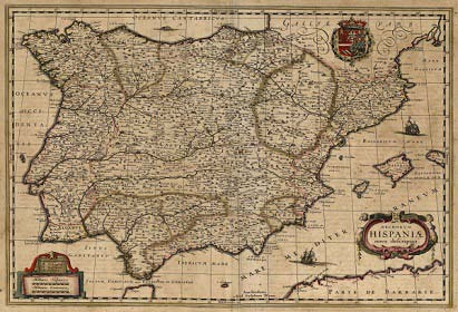 Regnorum Hispaniae nova descriptio 1631 Willem Blaeu
